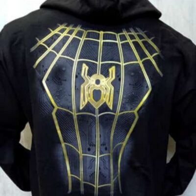 casaca spider man dorado