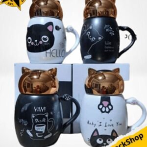 taza gatos tiernos