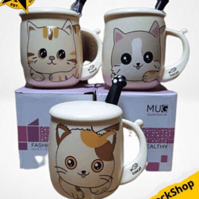 taza gatos tiernos