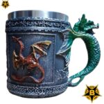 taza jarra dragon marino