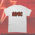 polo blanco de acdc