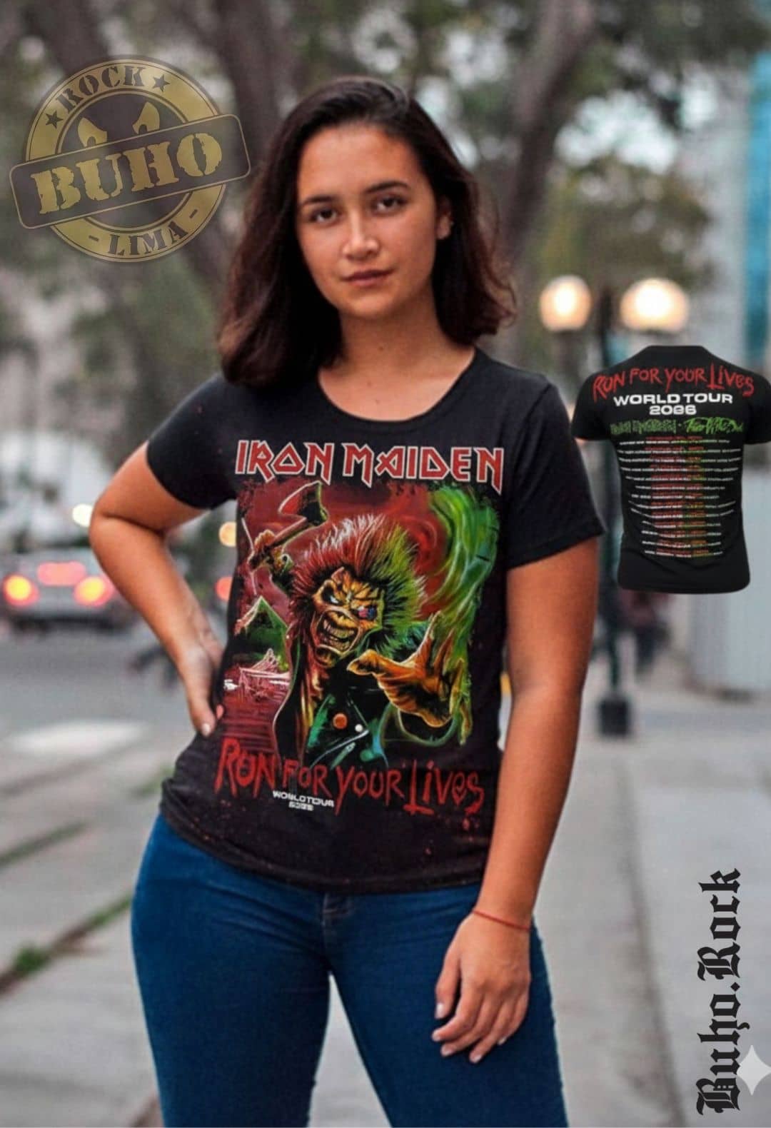 polos iron maiden para dama