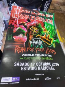 IRON MAIDEN en lima 2026 Poster