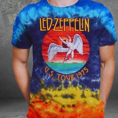 LED ZEPPELIN Liquid Blue Vintage _ 1975