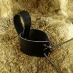 Cuerno VIKINGO con sujetador de cuero