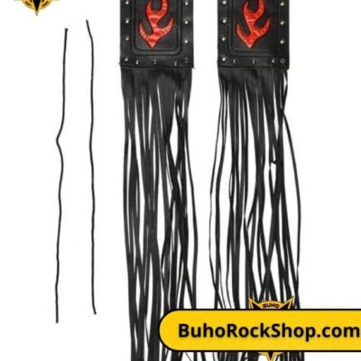 manubrio fuego de cuero para moto