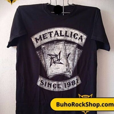 tienda de polos, polos de metallica, galerias brasil, eurocentro chile, polo de metallica 1981