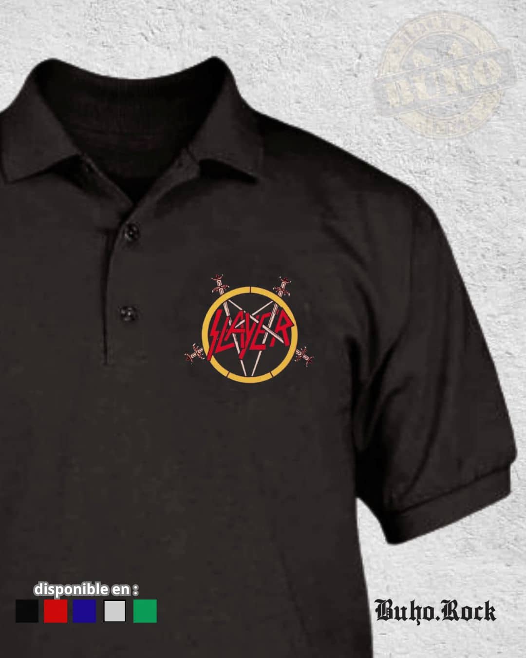 polos de slayer, polo camisero rock