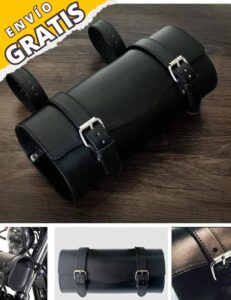 Porta HERRAMIENTAS de cuero para moto