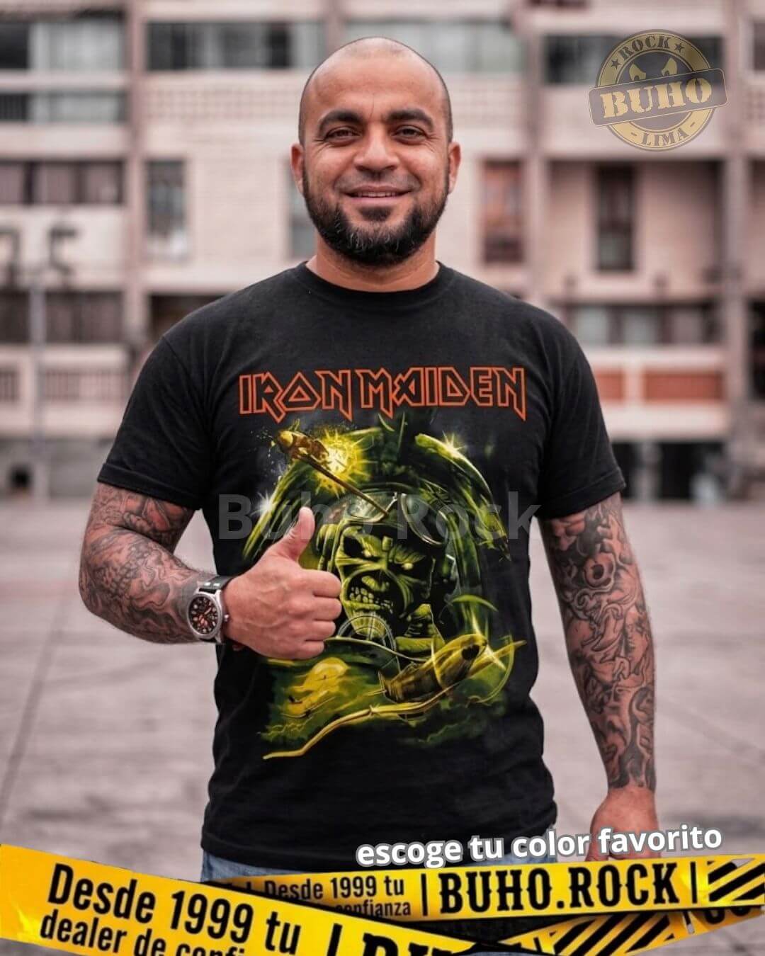 polos de iron maiden, iron maiden en lima