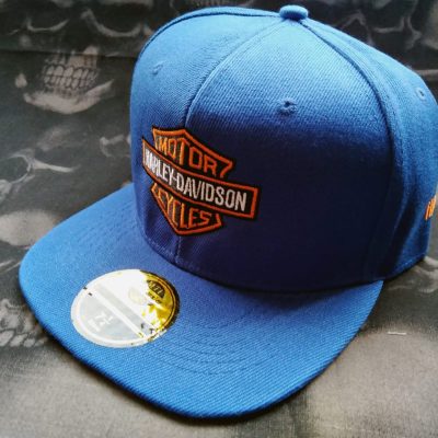 gorra plana azulino harley davidson