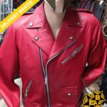 casaca de cuero terminator roja