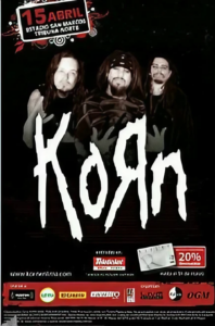 Poster KORN en Lima