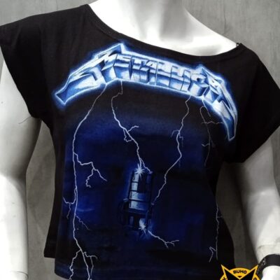 tienda de polos, polos de metallica, galerias brasil, eurocentro chile, polo metallica right the lightning