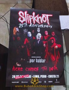 poster SLIPKNOT en Lima
