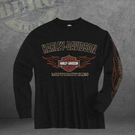 HARLEY DAVIDSON manga larga fire