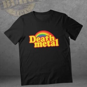 polo DEATH METAL arcoiris