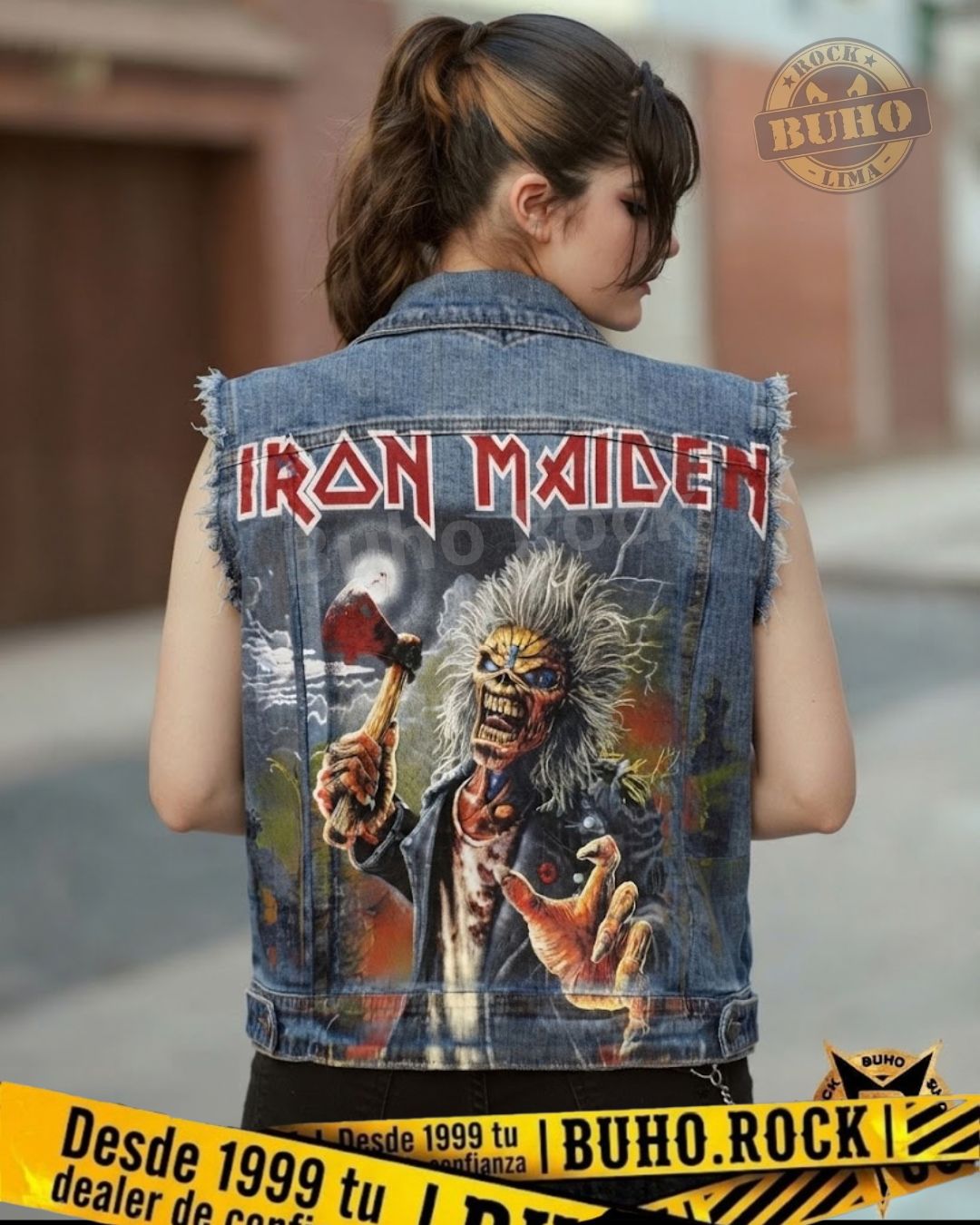 polos para dama iron maiden, casaca dama iron maiden