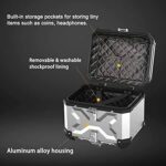 Caja de aluminio negro para moto