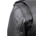 casaca de cuero terminator hombro @BuhoRockShop.com