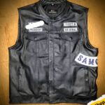 chaleco de cuero sons of anarchy, chalecos jean , chalecos para motociclista, chalecos de cuero, guantes, tienda de polos