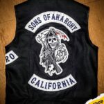 chaleco de cuero sons of anarchy, chalecos jean , chalecos para motociclista, chalecos de cuero, guantes, tienda de polos