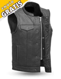 Chaleco para motociclista de Cuero