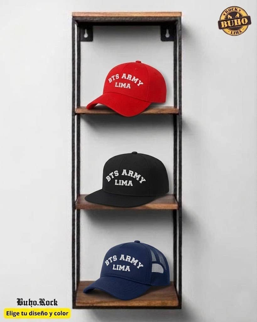 bts en lima, gorras de bts, army bts