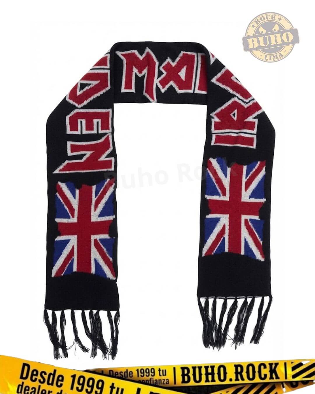 chalina de iron maiden, merch oficial de iron maiden
